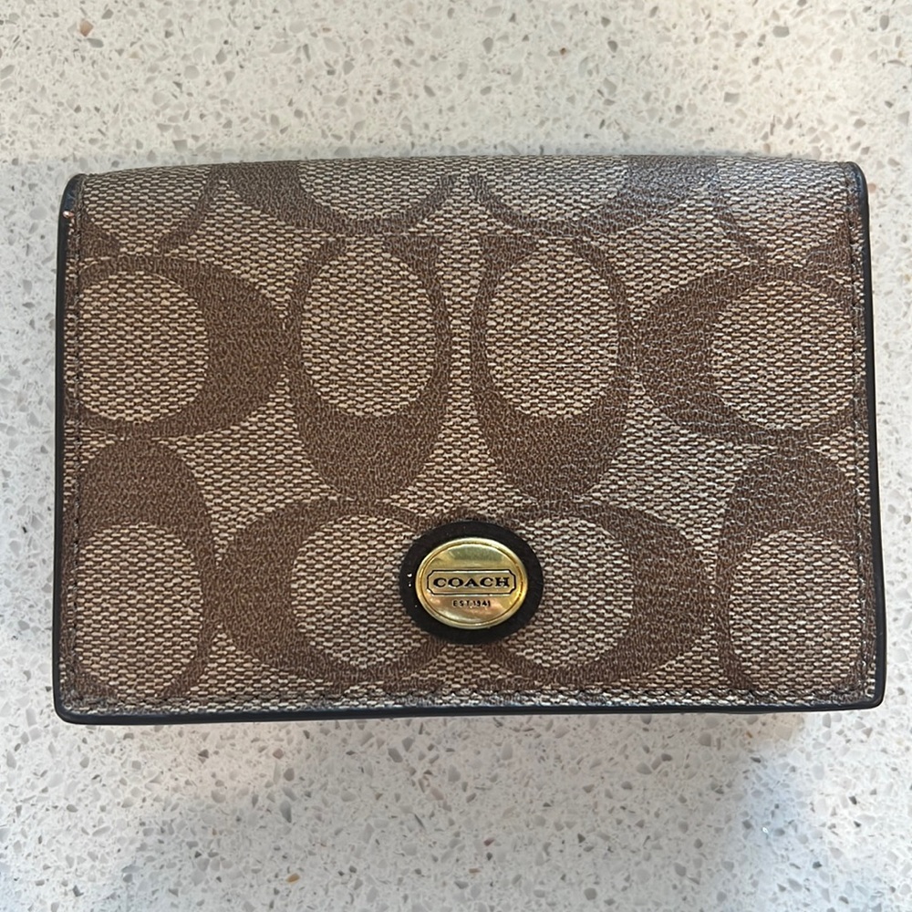 Coach mini wallet